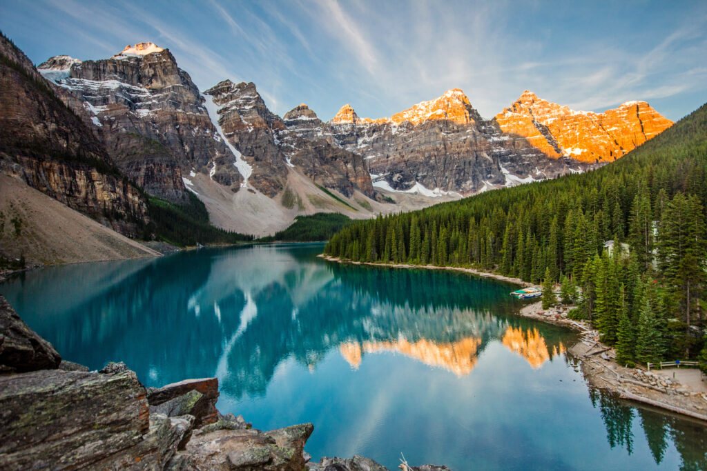 Image of Moraine Lake in Banff National Park in Alberta, Canada